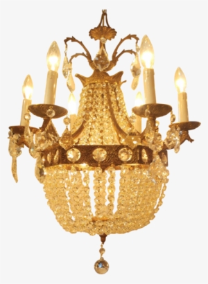 1930's Portuguese Bronze Chandelier - Chandelier #1323611