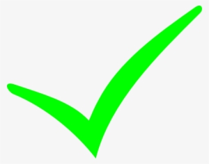 Transparent X Green Check Mark - V Tick Png #1323633
