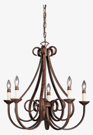 Tentwares - Kichler 2021 - Dover 5 Light Chandelier - Tannery Bronze #1323819