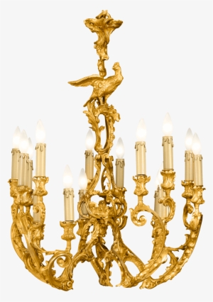 Rococo Revival Bronze Chandelier - Chandelier #1324178