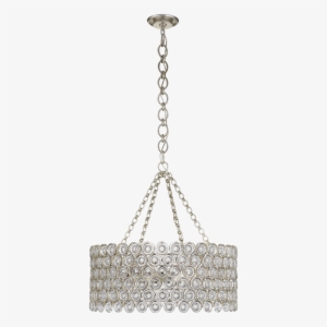 Lesina Chandelier In Burnished Silver Leaf With - Aerin Lesina Chandelier #1324410