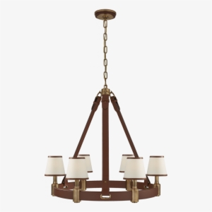 Riley Medium Ring Chandelier In Natural Brass An - Riley Chandelier #1324933