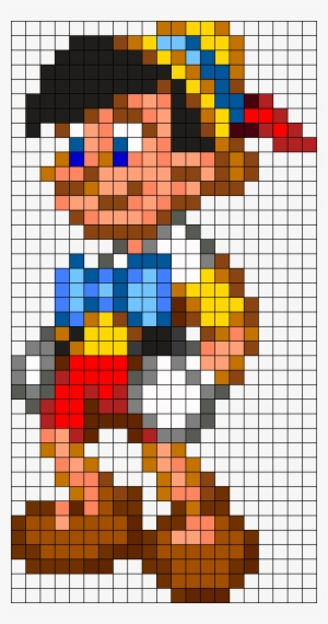 Pinocchio Perler Bead Pattern / Bead Sprite - Disney Perler Bead Patterns #1325075