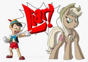 Ace Attorney, Applejack, Artist - Mlp Pinocchio #1325213