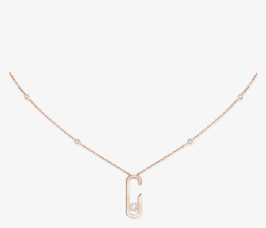 Move Addiction Necklace In Pink Gold Messika By Gigi - Collier Move #1325396
