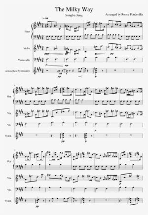 The Milky Way Sheet Music Composed By Arranged By Rence - Sungha Jung Milky Way Tuning #1325490