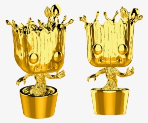 Marvel Studios - Funko Pop Gold Chrome Groot #1325509