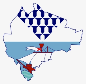 Flag Map Of Belfast, Northern Ireland - Belfast Flag #1326768