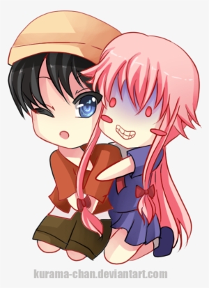 “mirai Nikki Old Chibi Fanart - Mirai Nikki Yuno Y Yuki Chibi #1326949