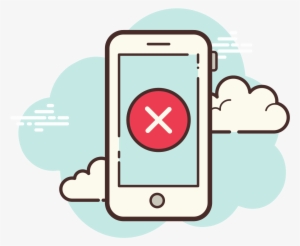 Smartphone Decilne Icon - Cat #1327382