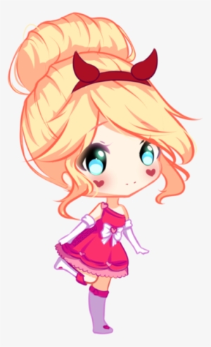 Star Butterfly Blood Moon Ball Redraw By Kelsobunny - Star Butterfly Anime Chibi #1327639