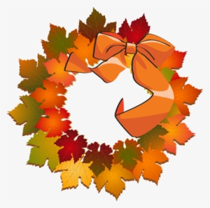 Fall - Clip Art Fall Wreath #1328021