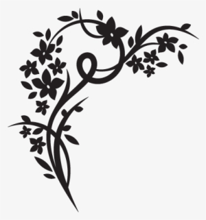 Elegant Floral Wall Decal - Wall Art Stickers Png #1328520