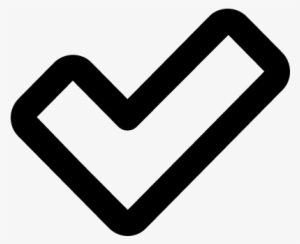 Checkmark Outline Symbol Vector - Check Mark Outline #1328804