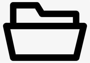 Open Folder Icon - White Folder Icon Svg #1328918