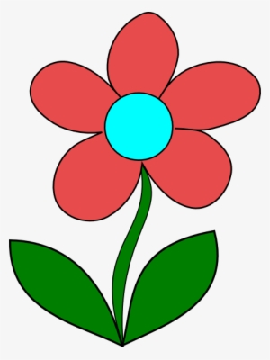 Blue Flower Clipart Big Flower - Cartoon Picture Of Big Flower #1329370