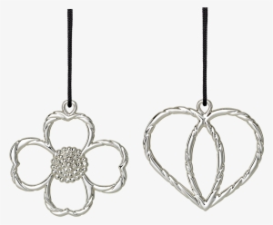 Set Of Buttercup Og Heart Crown H7 Silver - Rosendahl #1329680