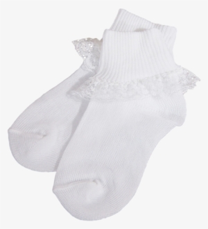 White Lace Baby Girls Dress Socks 100% Fine Gauge Nylon - Baptism #1329863