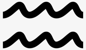 There Are Two Identical Smooth And Wavy Horizontal - Aquarius Png #1330175