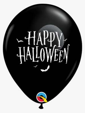 Halloween Moon & Bats Balloons - 11" Halloween Moon & Bats Latex Balloons #1330277