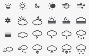 These Icons Can Be Customised According To Your Needs - Flat Weather Icons Png #1330420