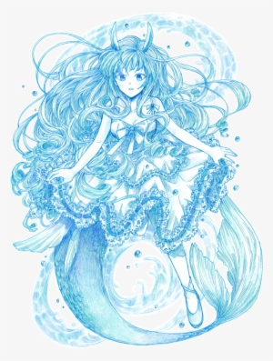 Mermaid Drawing Aquarius - Aquarius Drawing #1330562