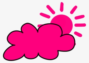 Weather Icon Clip Art - Cloud And Sun Clipart #1331268