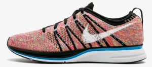 Nike Flyknit Trainer Black White Blue Glow Volt - Nike #1332203