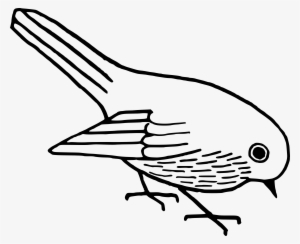 Bird Clipart Black And White Png - Clip Art Of Bird #1332480