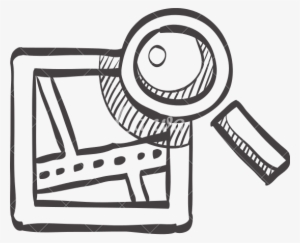 Drawn Road Icon - Map Pin Icon Sketch #1332764