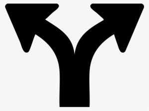 File - Ab-vzw - Svg - Fork In Road Icon #1332922