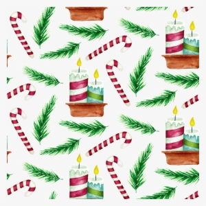 Hand Painted Christmas Candle Background Illustration - Portable Network Graphics #1333187