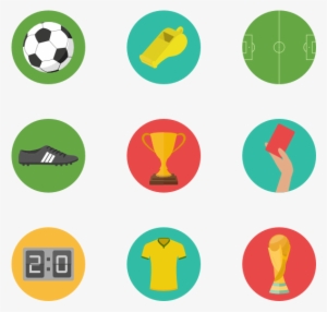 Get The Ball Rolling With Some Flaticon World Cup Icons - Soccer Icons Png #1333450