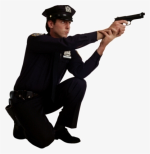 Download - Policeman With Gun Png #1333696