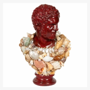 Faux Porphyry Seashell Bust Of Caracalla After Anthony - Caracalla #1333724