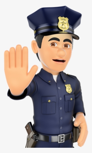 Policeman Stock Png - 3d Policeman Stop #1333753 Policeman Stock Png - 3d Policeman Stop #1333753