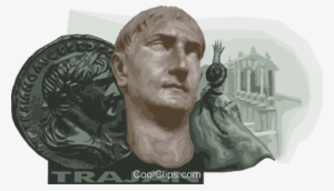Emperor Trajan, Roman Emperor Royalty Free Vector Clip - Roman Emperor #1333821