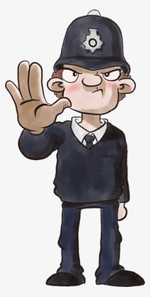 Banner Royalty Free Policeman Drawing English - Police Officer Uk Cartoon #1334141