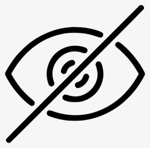 Eye Visibility Hide Invisible Comments - White Mic Mute Png #1334166