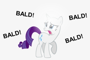 Bald Bald Bald Bald Rarity Pony Text Cartoon Mammal #1334234