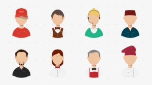 Restaurant Staff Characters Restaurant Staff Characters #1334842