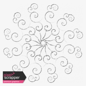 Silver Snowflake Png Banner Freeuse Stock - Digital Scrapbooking #1334868