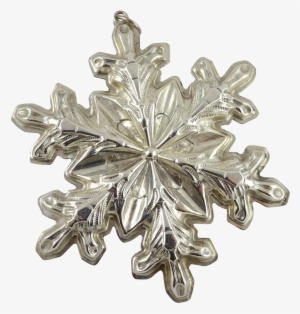 Gorham Sterling Silver Snowflake Christmas Ornament - Christmas Day #1334988
