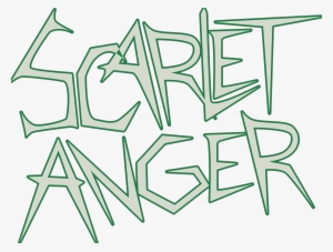 Scarlet Anger Old Long Green Logo - Line Art #1336007