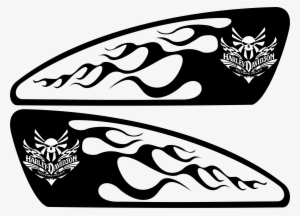 Harley Decals Airbrush Gas Tank Stencils Vinyl - Calcomanias Para Tanques De Motos #1337454