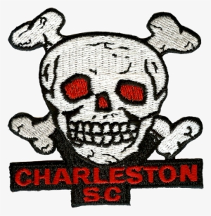 Red-eyed Skull And Crossbones Charleston Sc Embroidery - South Carolina #1337581