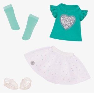 Sparkling With Style 14 Inch Doll Outfit T Shirt Glitter - Glitter Girls Sparkling With Style Outfit #1337855