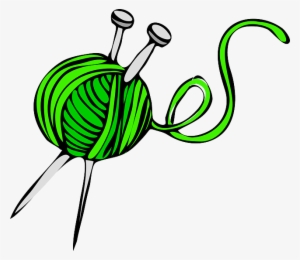 Wool, Yarn, Green, Knitting, Ball, Clothing, Thread - Yarn Clipart Png #1338388