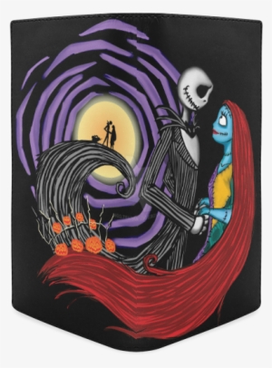 Jack And Sally Print Leather Wallet Multi-function - Spiral #1338728