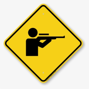 Rifle Range Symbol Sign - Low Ground Clearance Sign #1338775